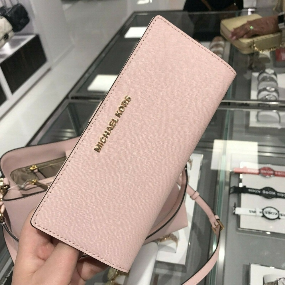 MICHAEL KORS SELMA MD LEATHER SATCHEL BAG+WALLET - Picture 7 of 8